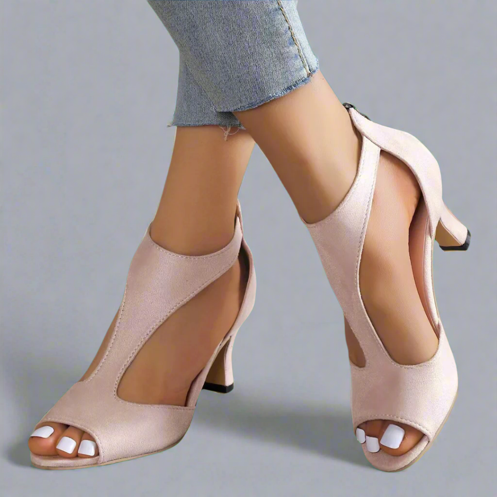 Bianca | Cutout Peep-Toe Heels