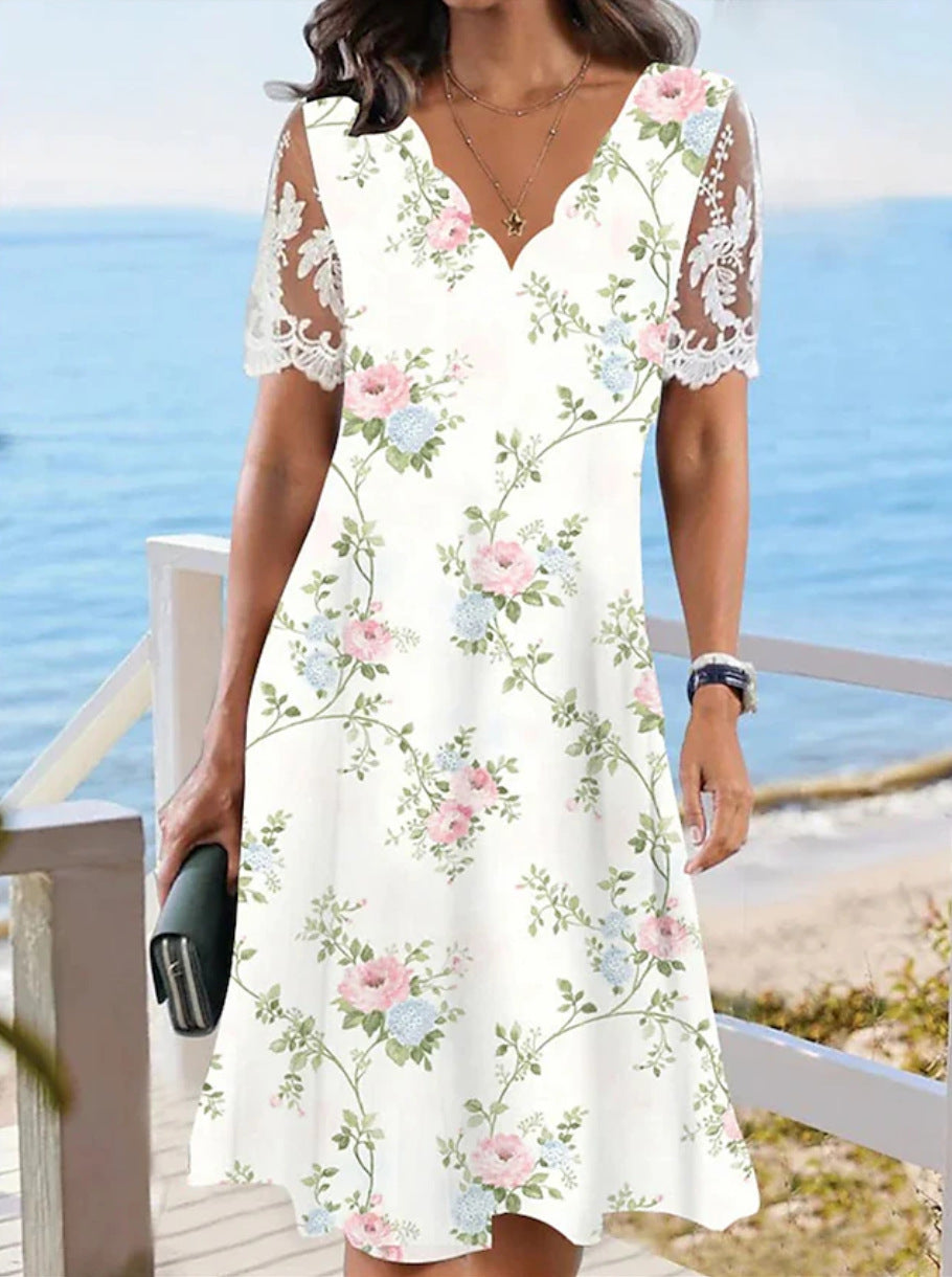 Nova Lace Midi Dress