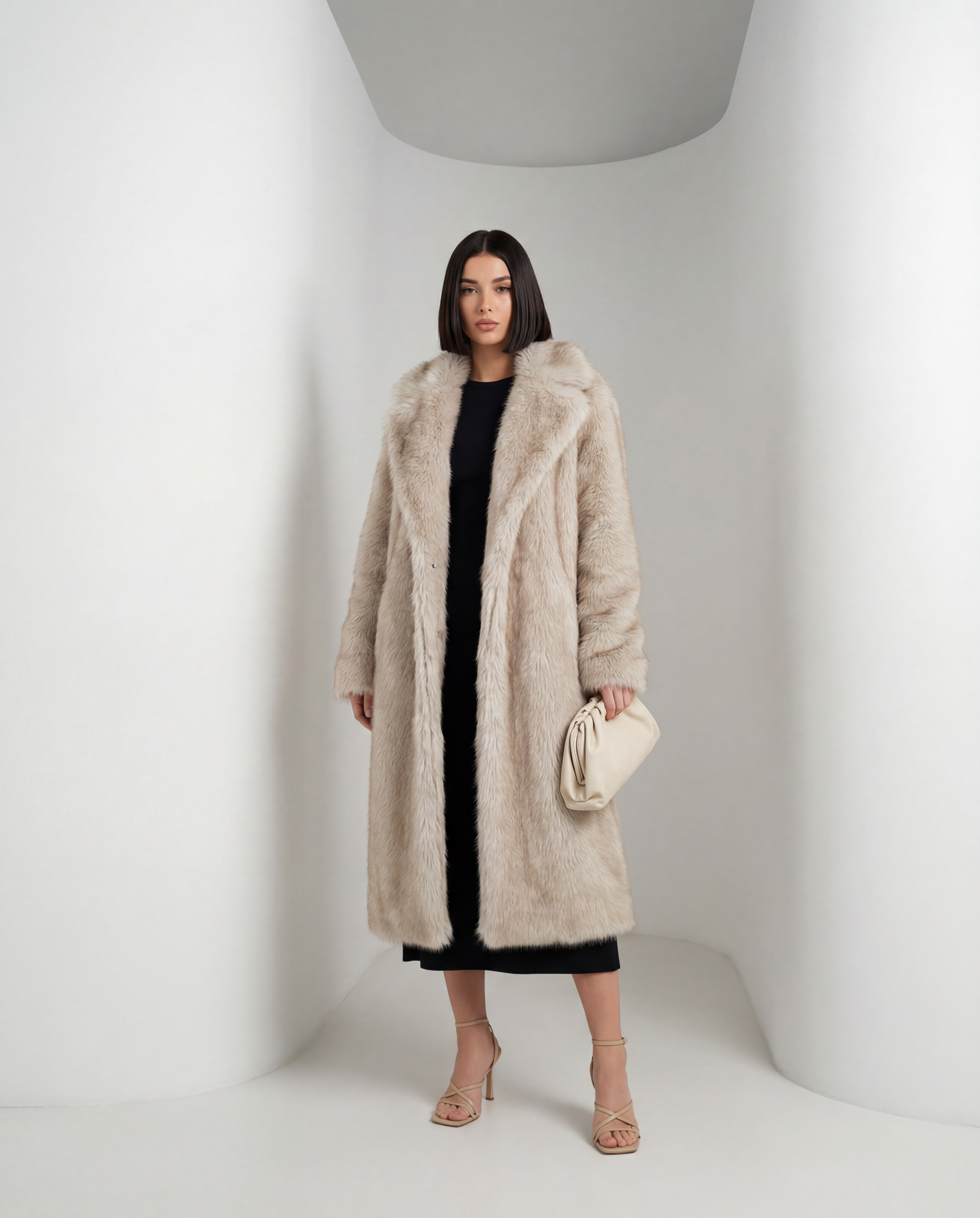 Mirella Longline Faux-Fur