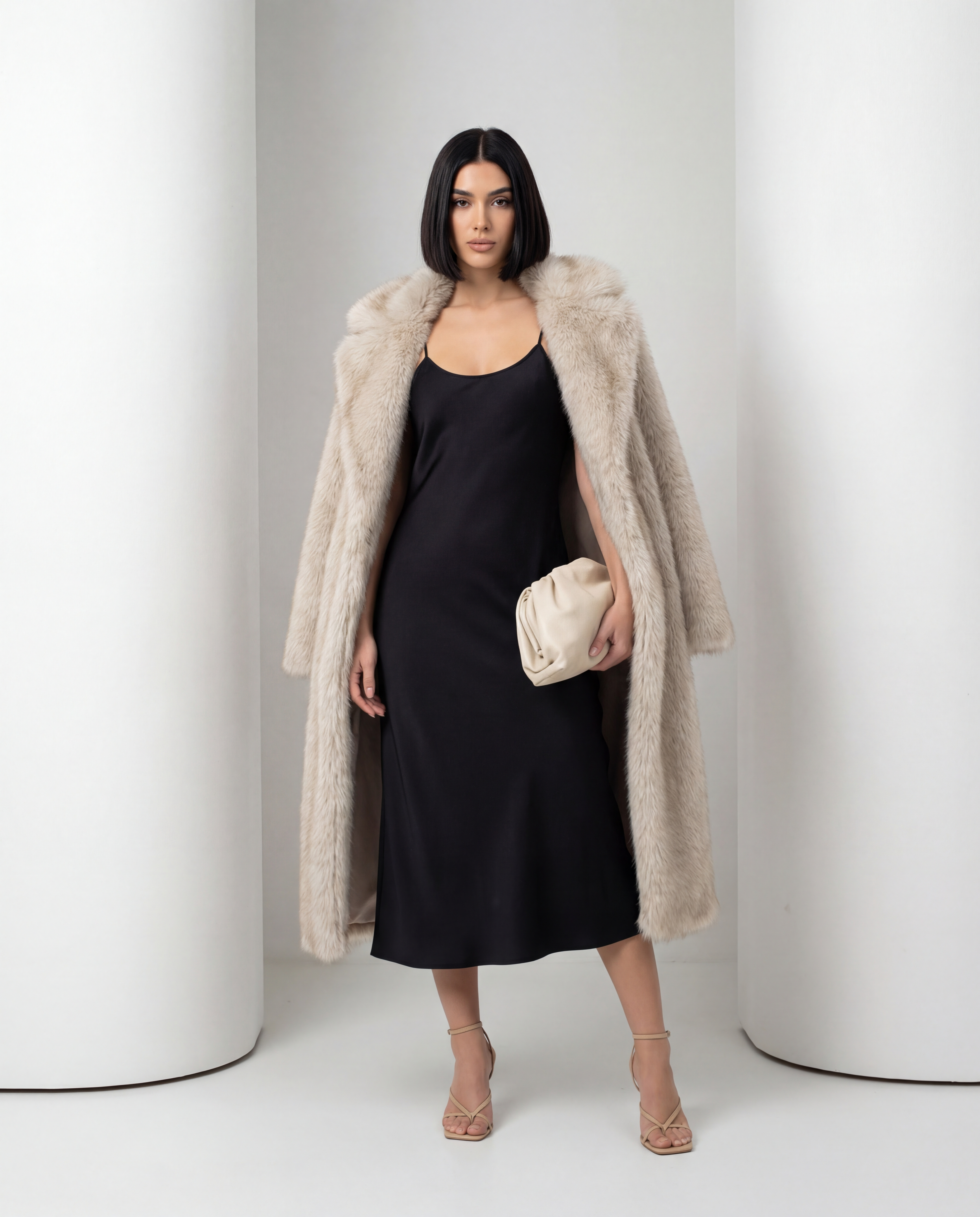 Mirella Longline Faux-Fur