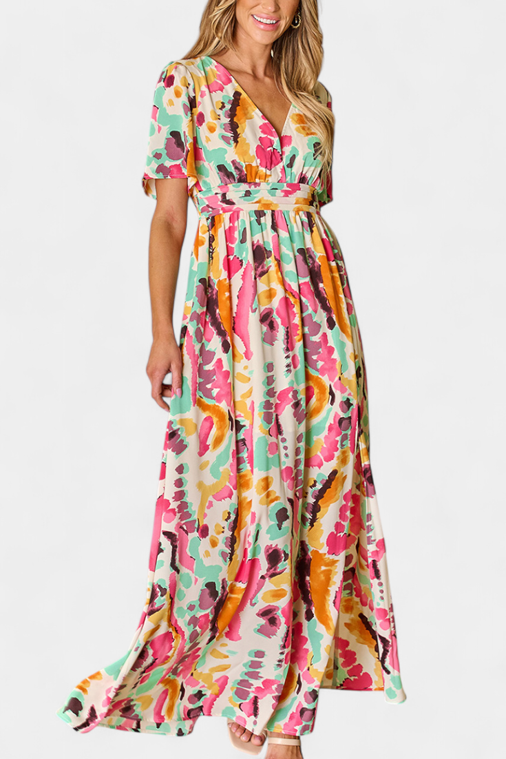 Yuki | V Tie-Dye Dress