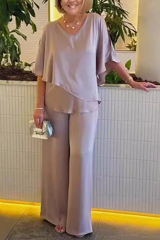 Martha | Two-Piece Set with Wide-Leg Trousers
