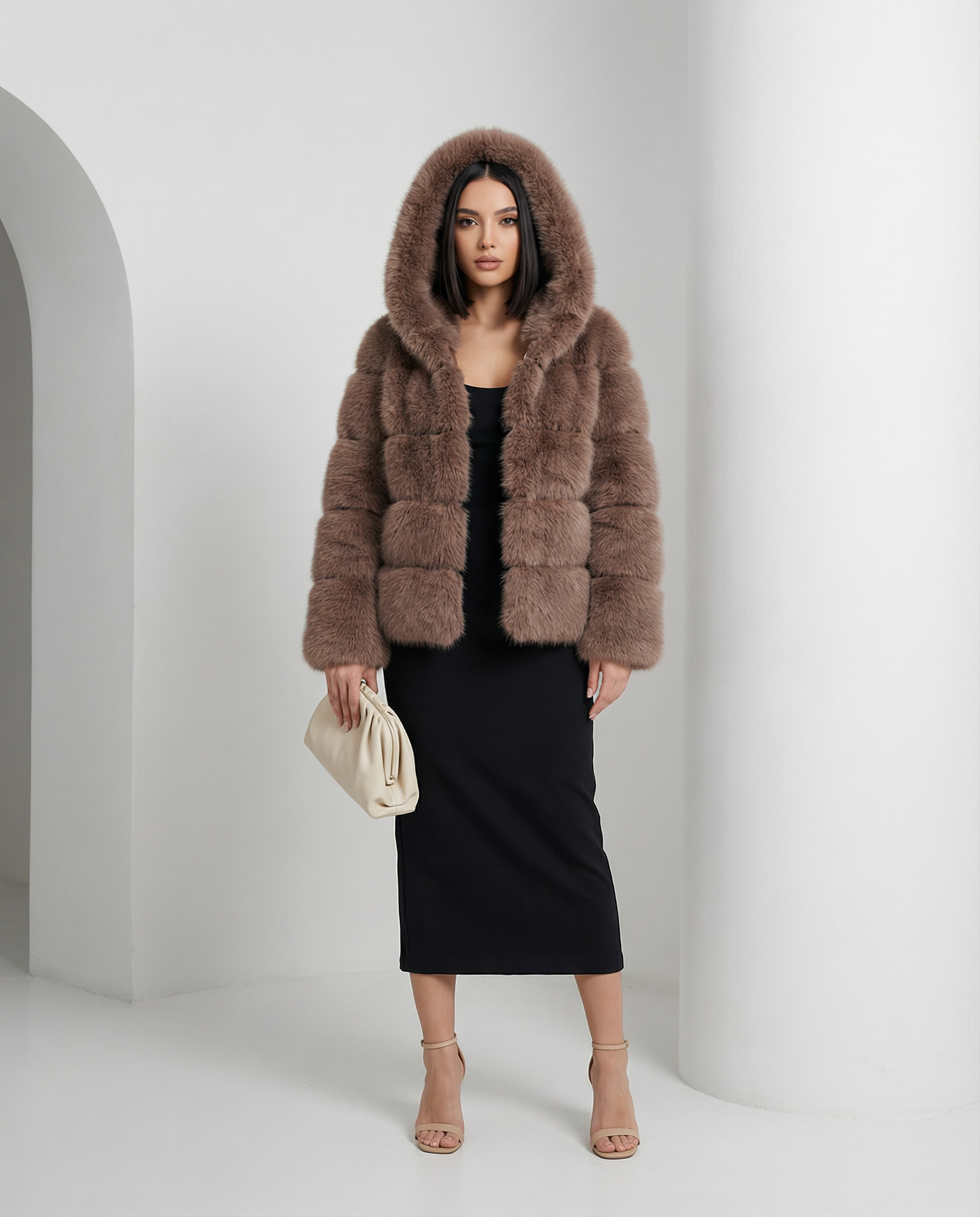 Nova Faux-Fur Bubble Jacket