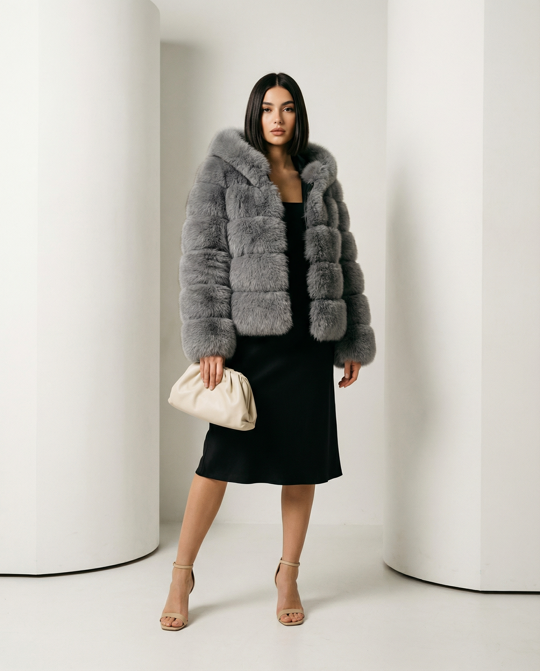 Nova Faux-Fur Bubble Jacket