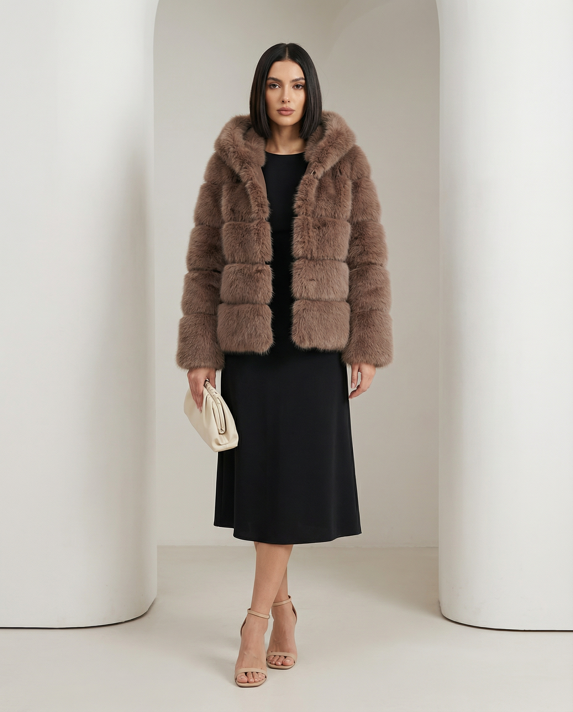 Nova Faux-Fur Bubble Jacket