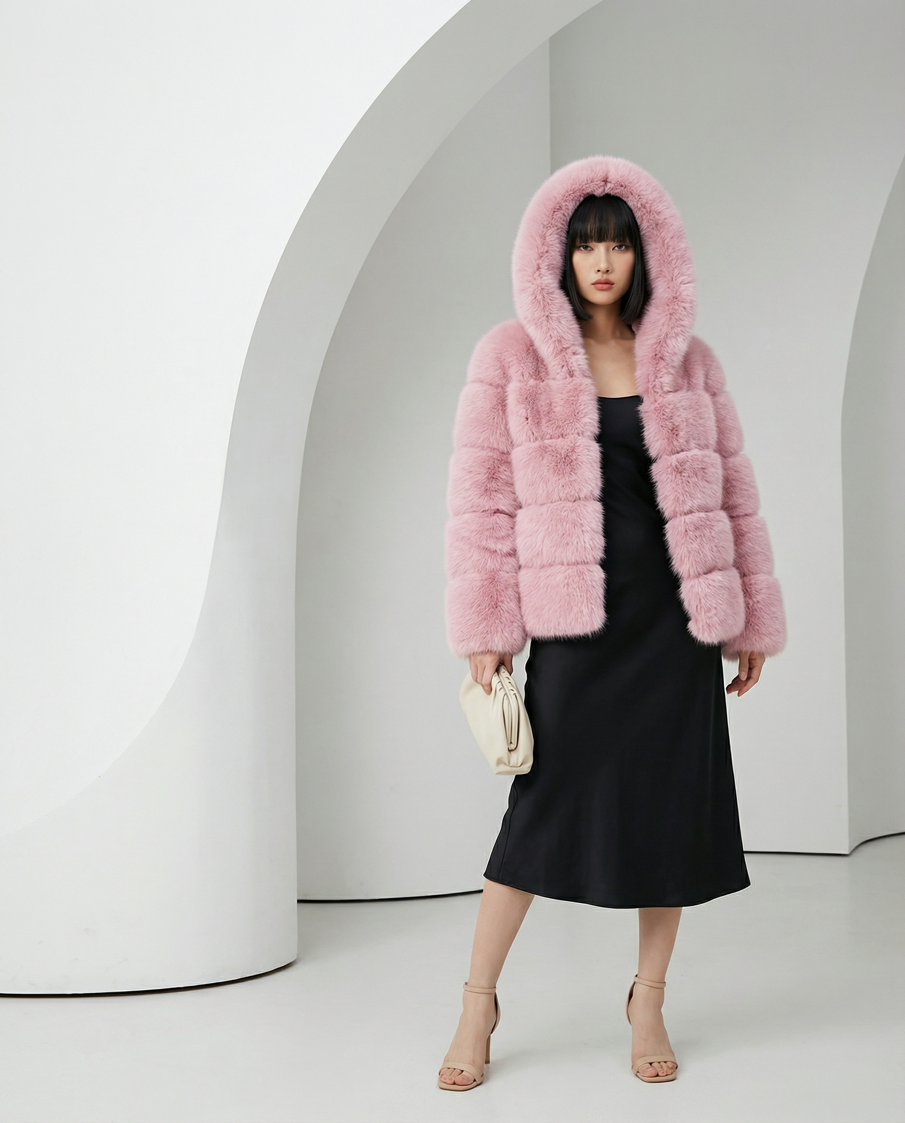 Nova Faux-Fur Bubble Jacket