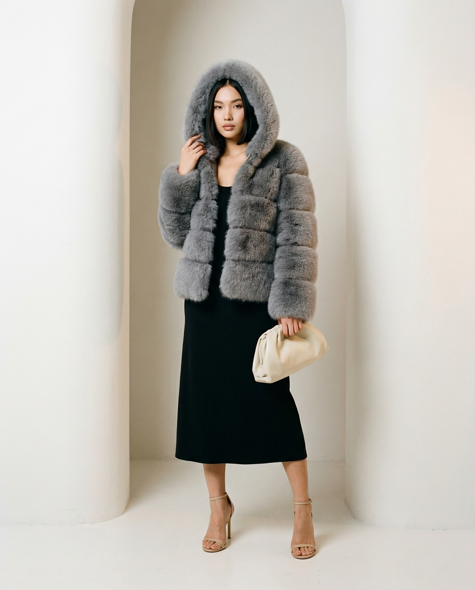 Nova Faux-Fur Bubble Jacket