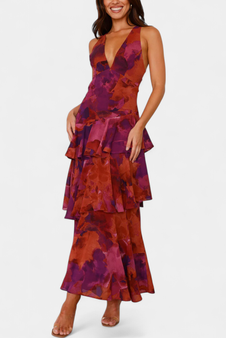 Domenica | V Chiffon Dress