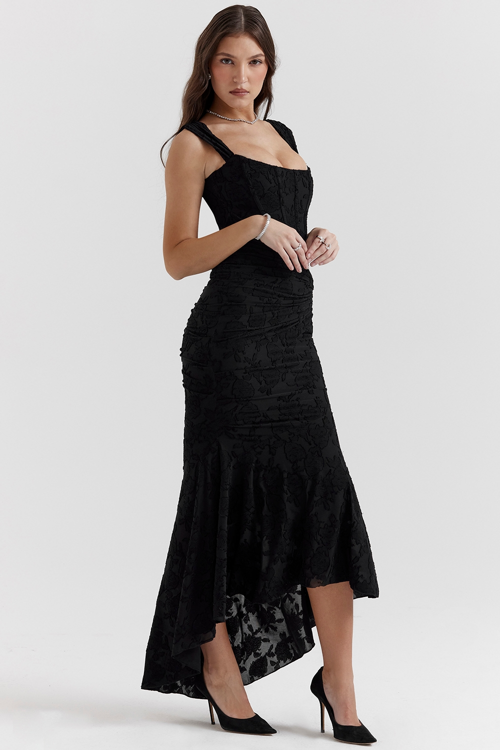 Sky Bloom Maxi Dress