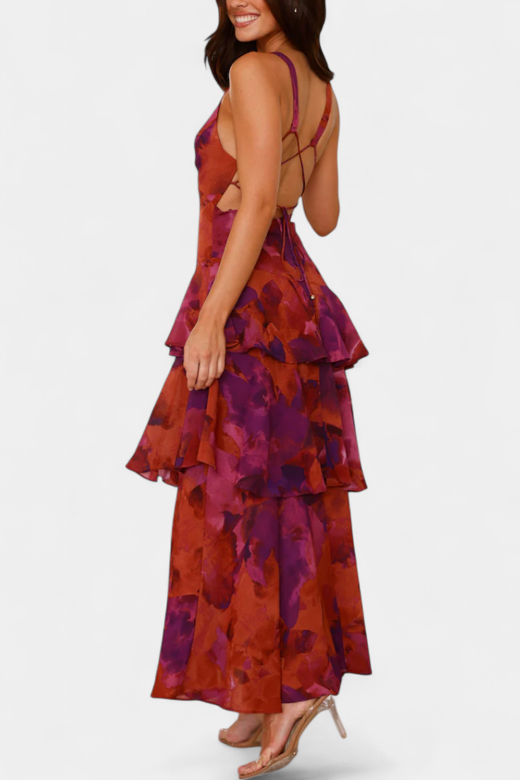 Domenica | V Chiffon Dress