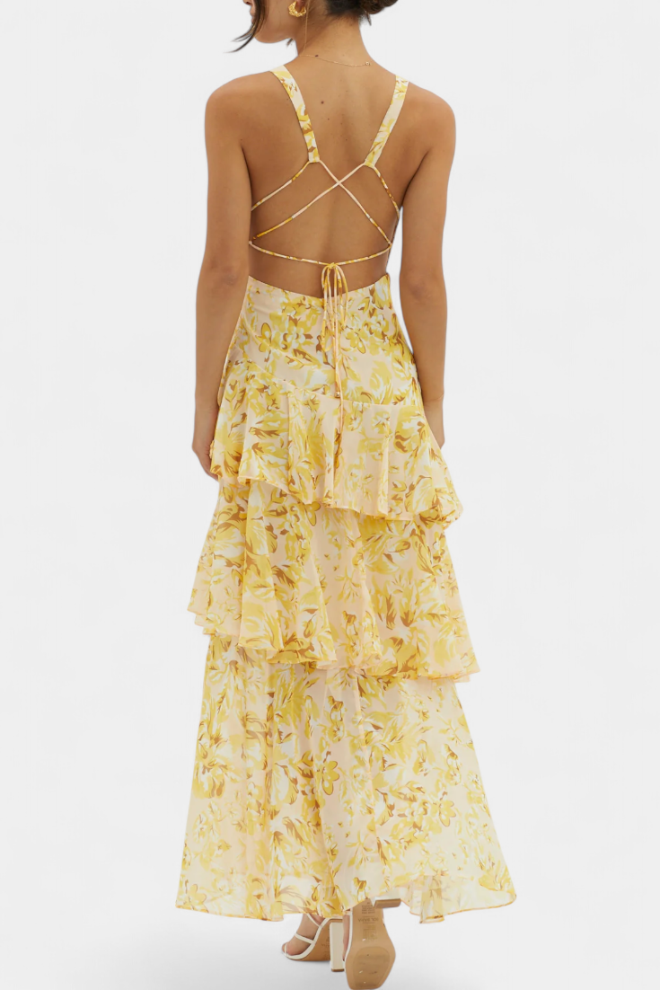 Domenica | V Chiffon Dress