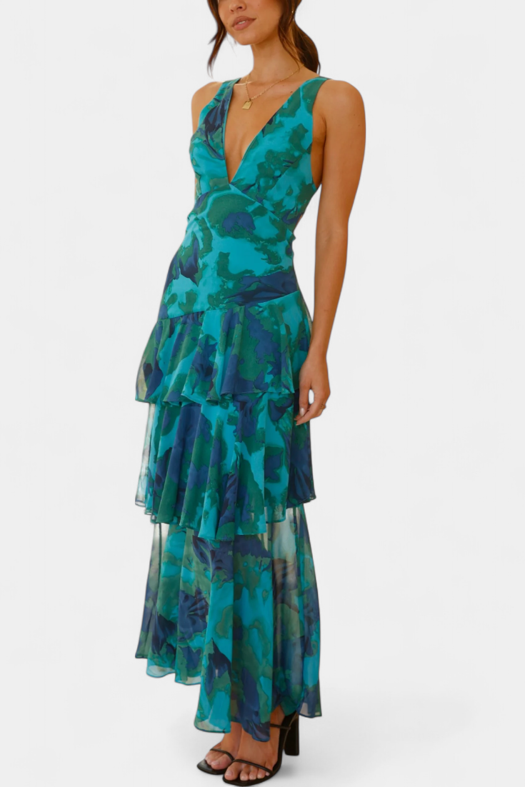 Domenica | V Chiffon Dress