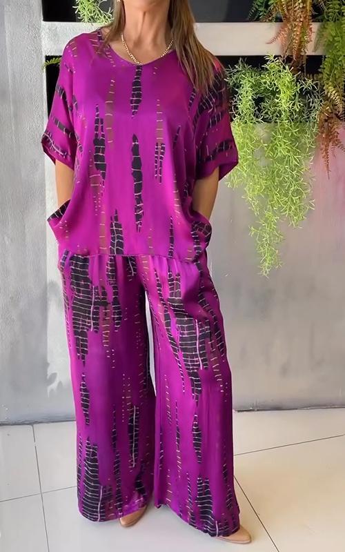 Marie – Printed Two-Piece Set