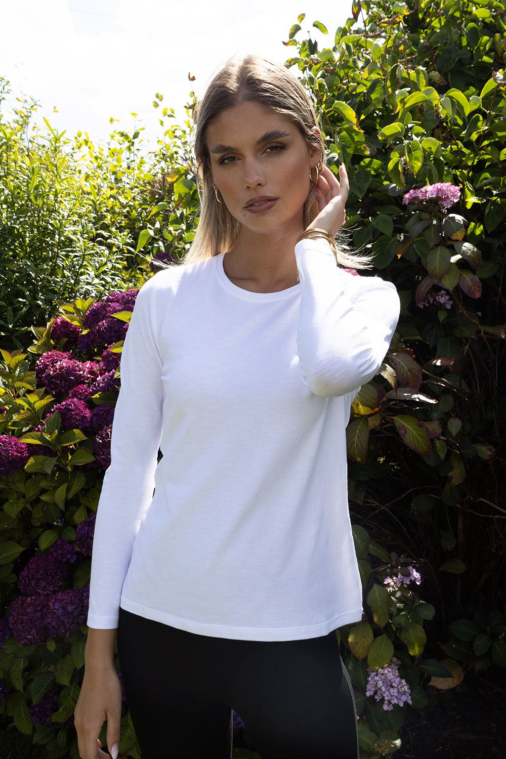 Paris Long Sleeve Cotton Tee