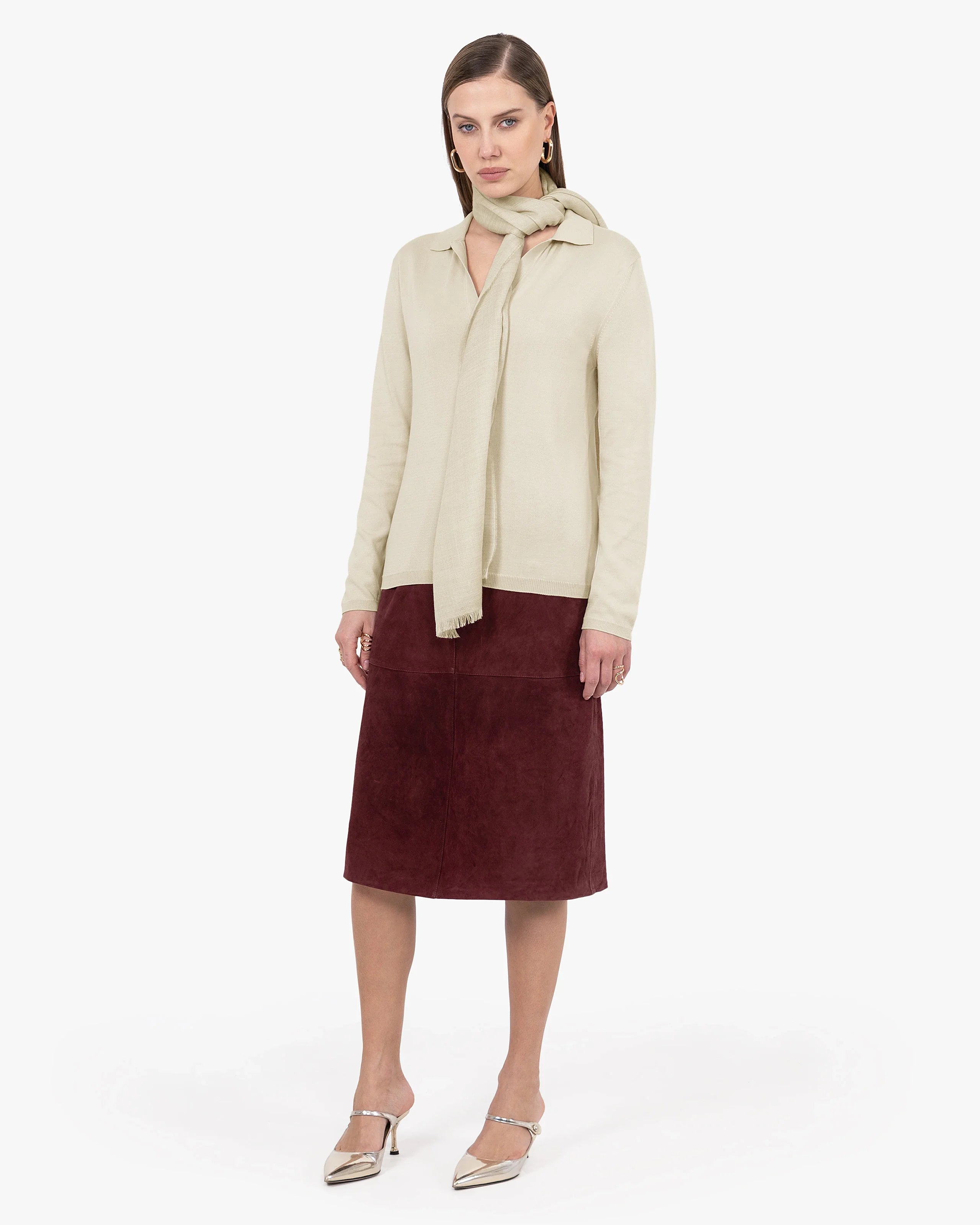 Women's Oasi Polo Sweater - Beige