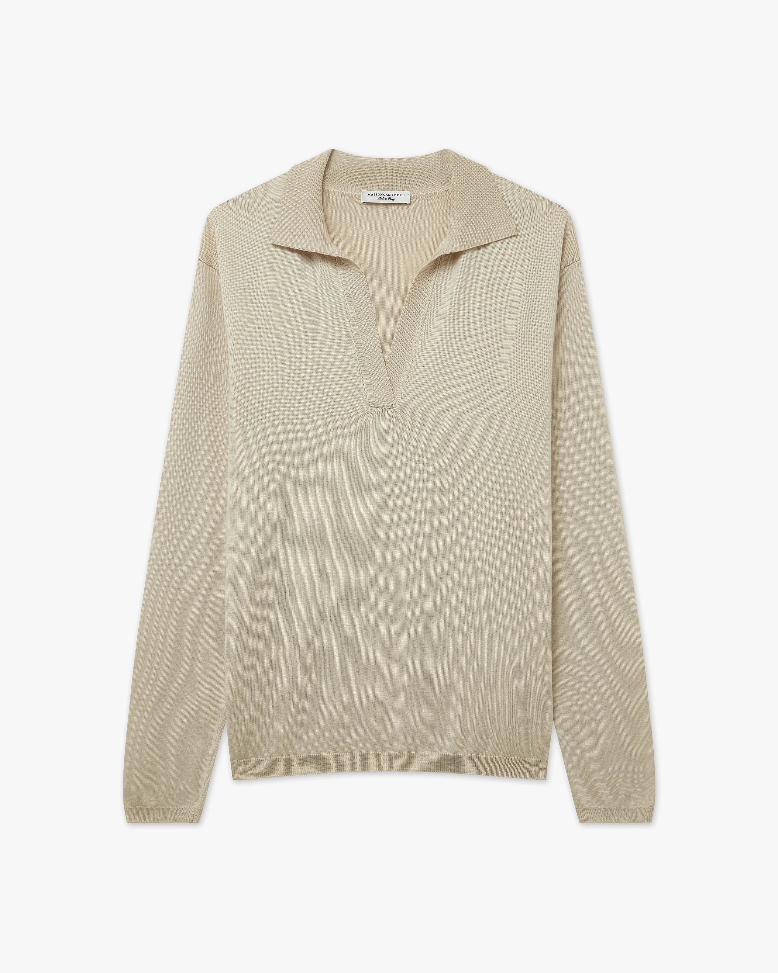 Women's Oasi Polo Sweater - Beige