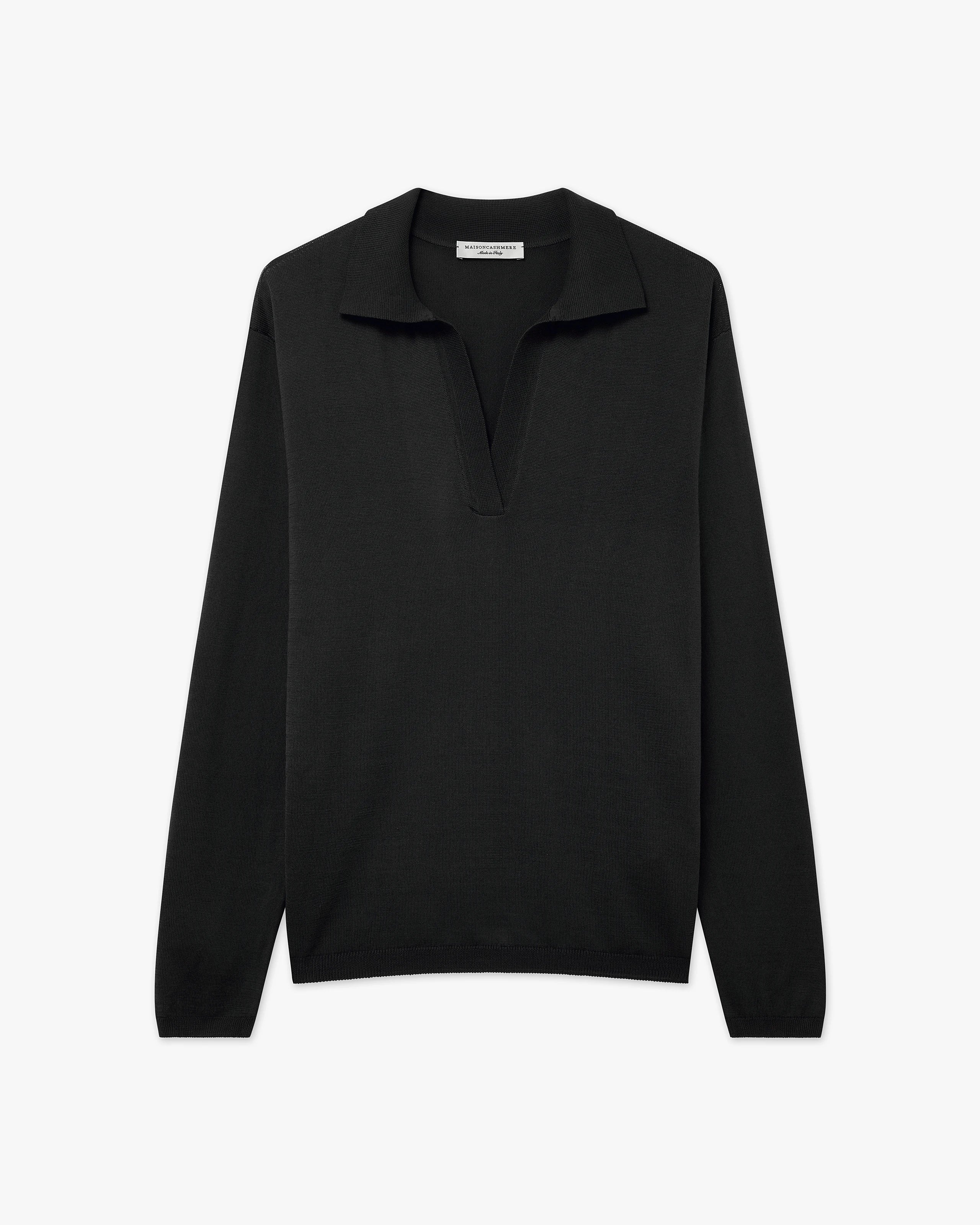 Women's Oasi Polo Sweater - Black