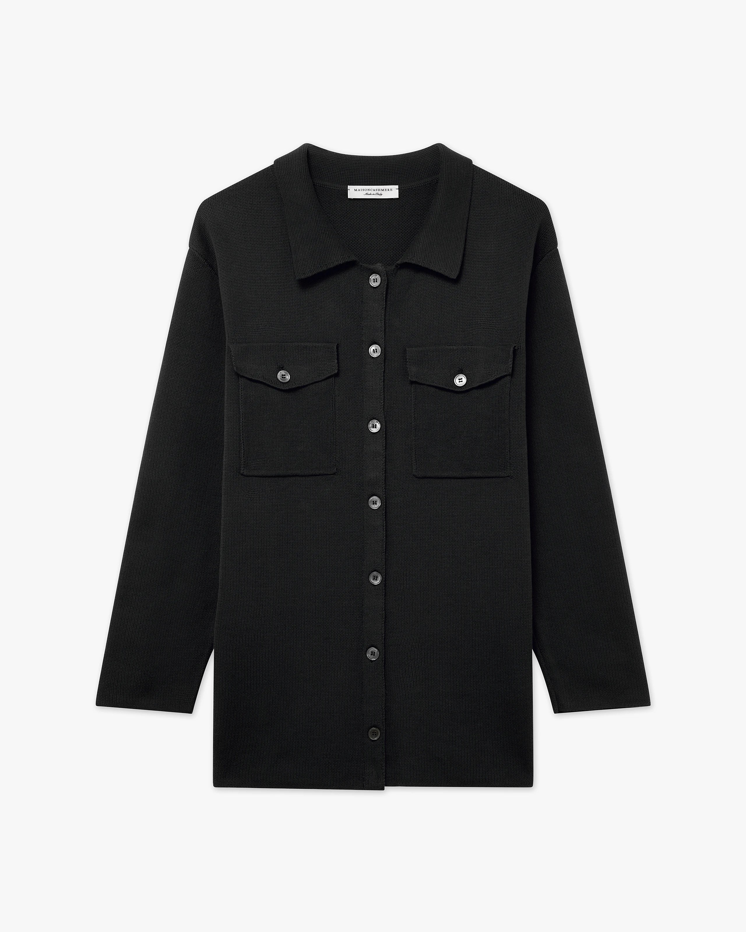Oasi Shirt Sweater - Black