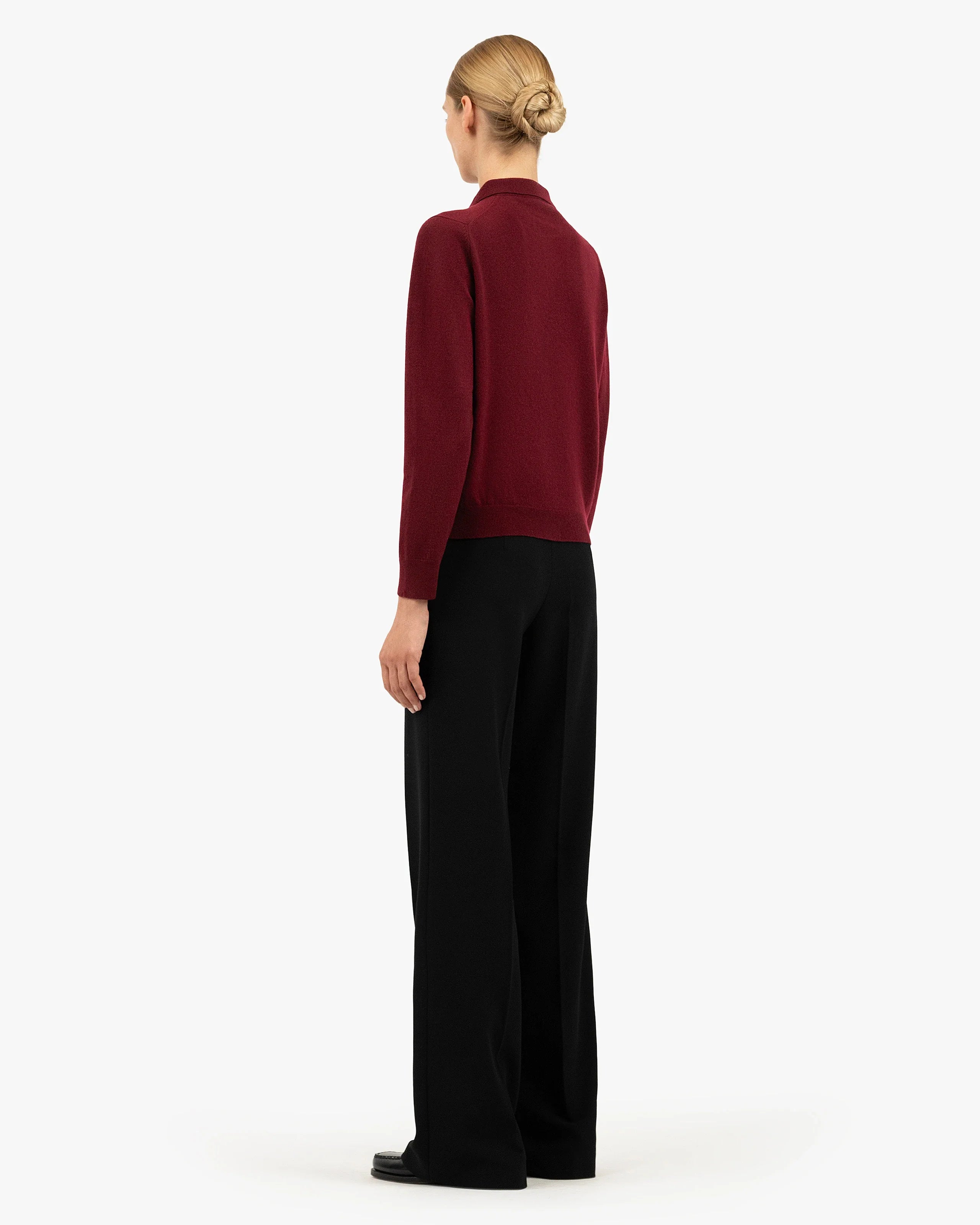 Women's Tribeca Polo Sweater - Bordeaux