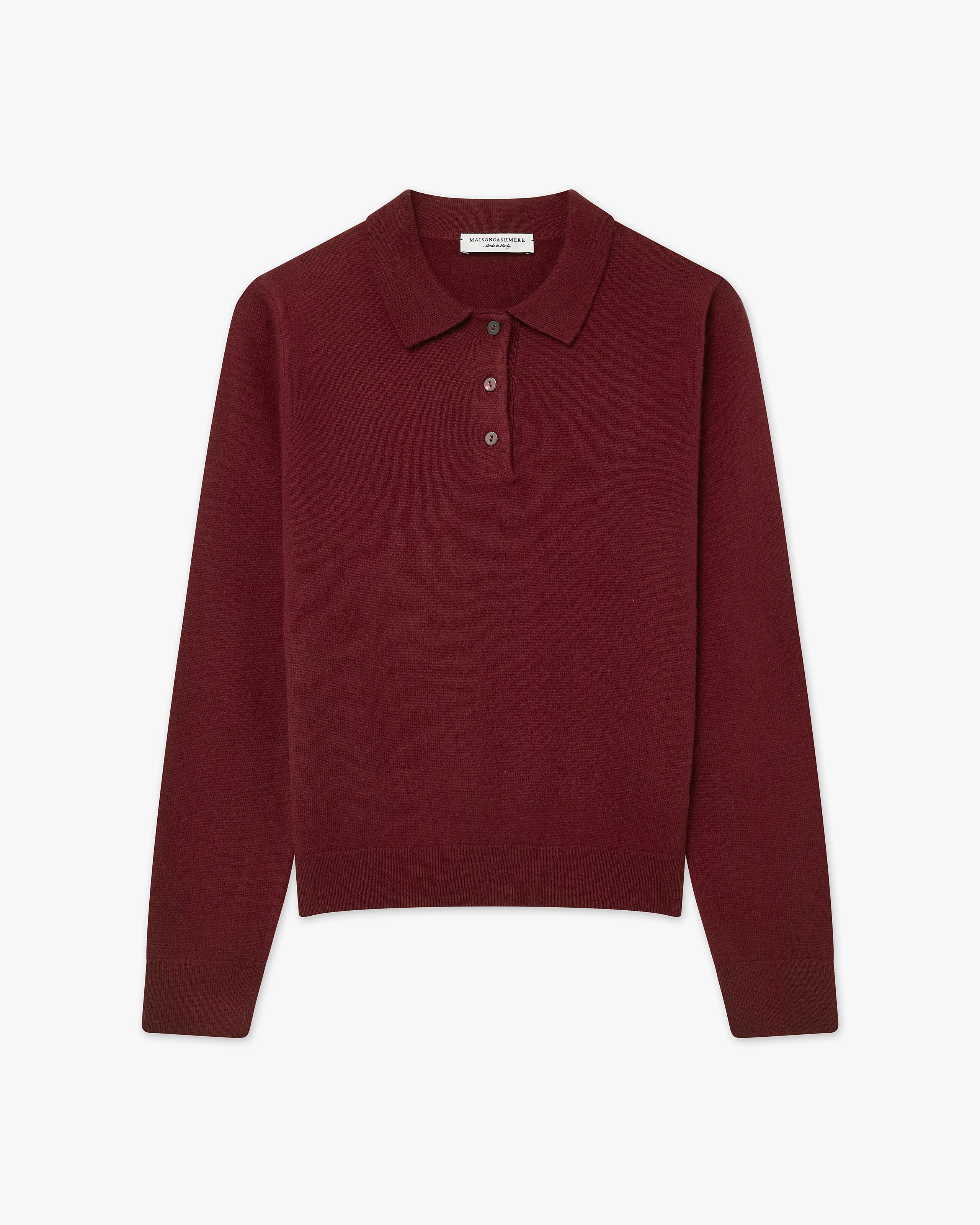 Women's Tribeca Polo Sweater - Bordeaux