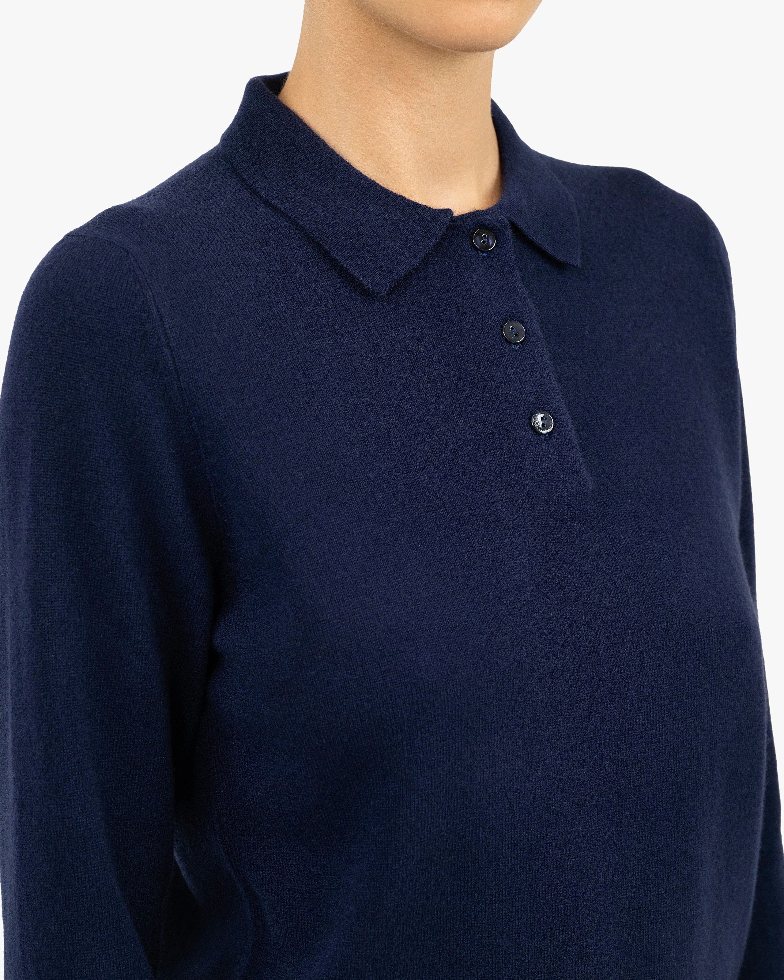 Women's Tribeca Polo Sweater - Blue