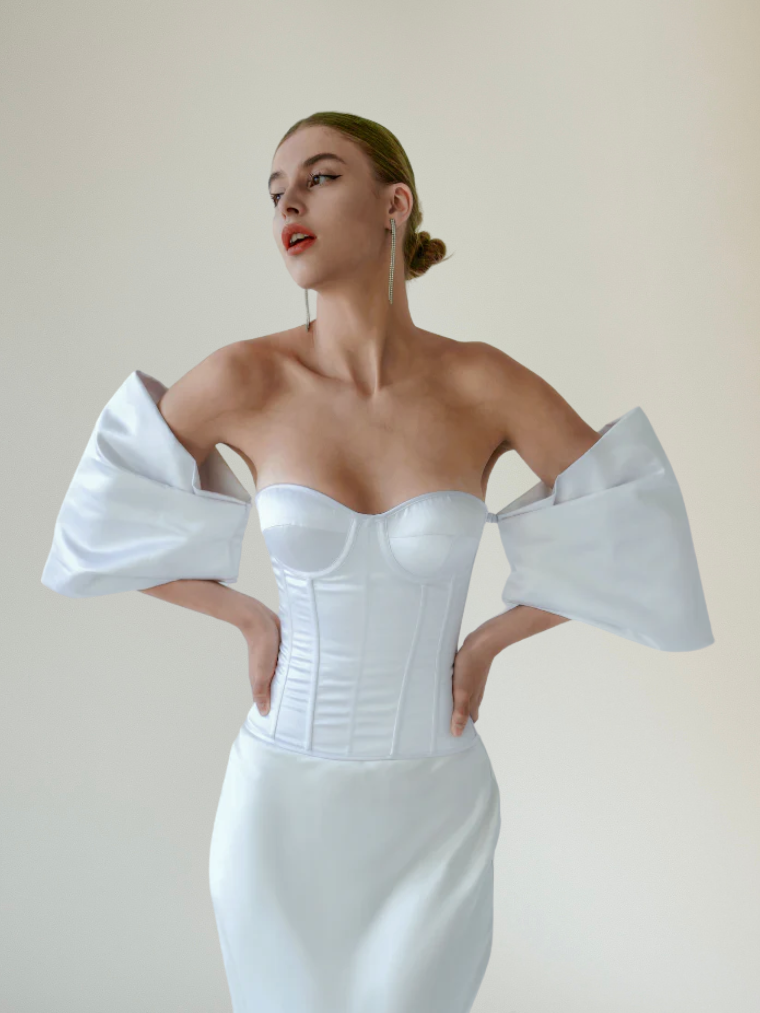 Libra corset white