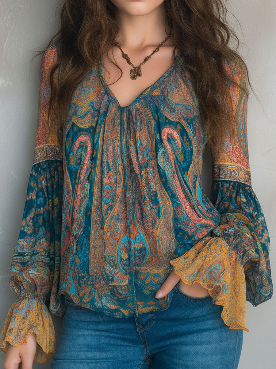 Noa Paisley Blouse