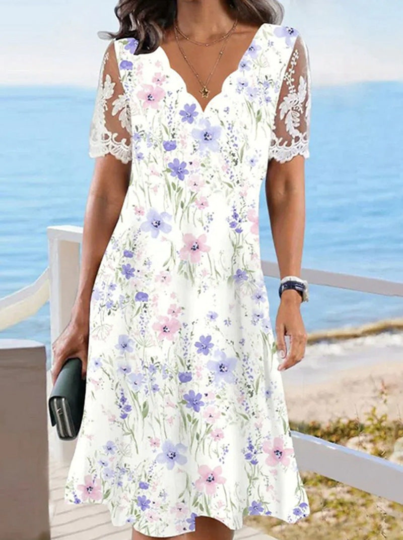 Nova Lace Midi Dress