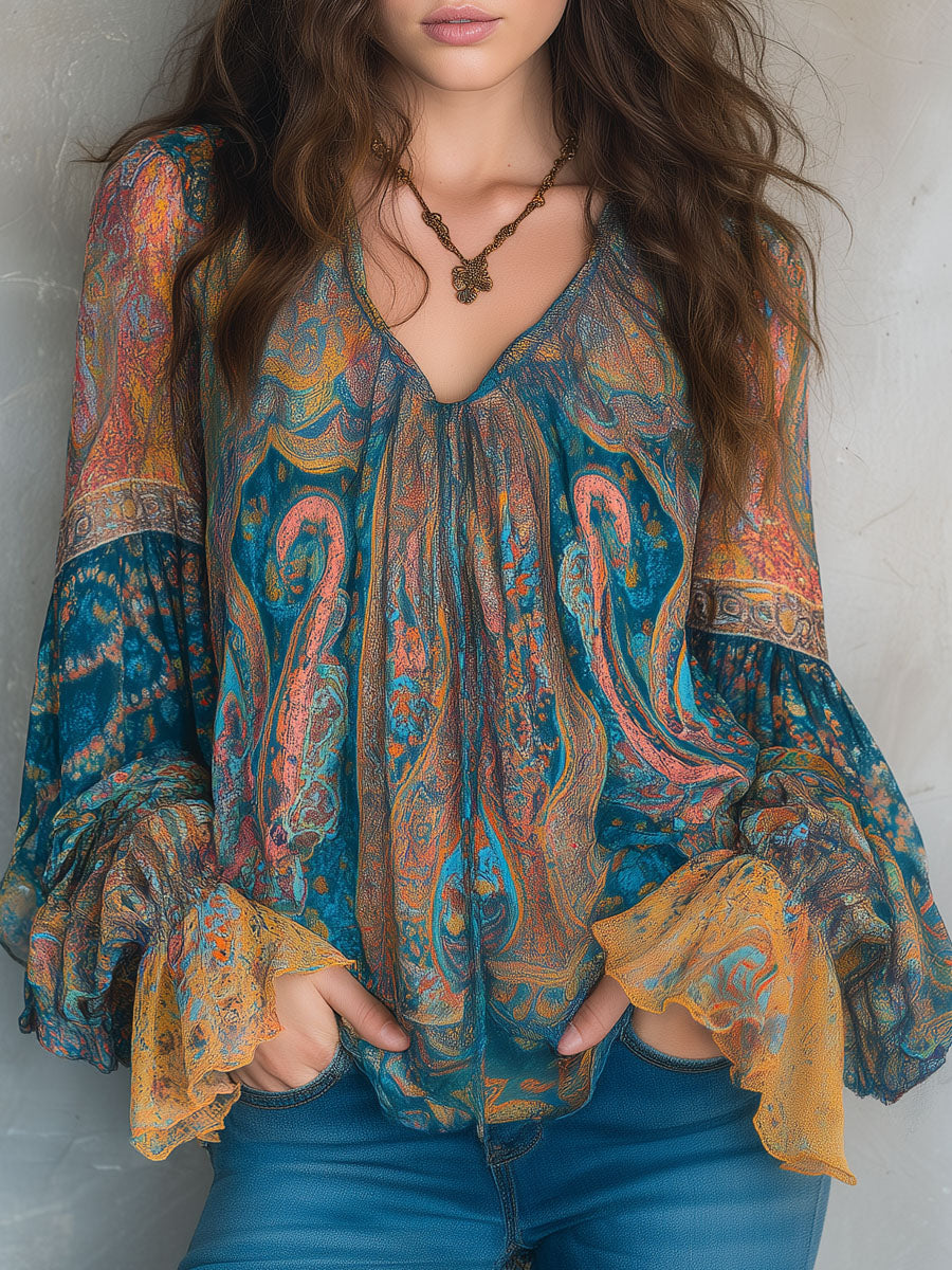 Noa Paisley Blouse
