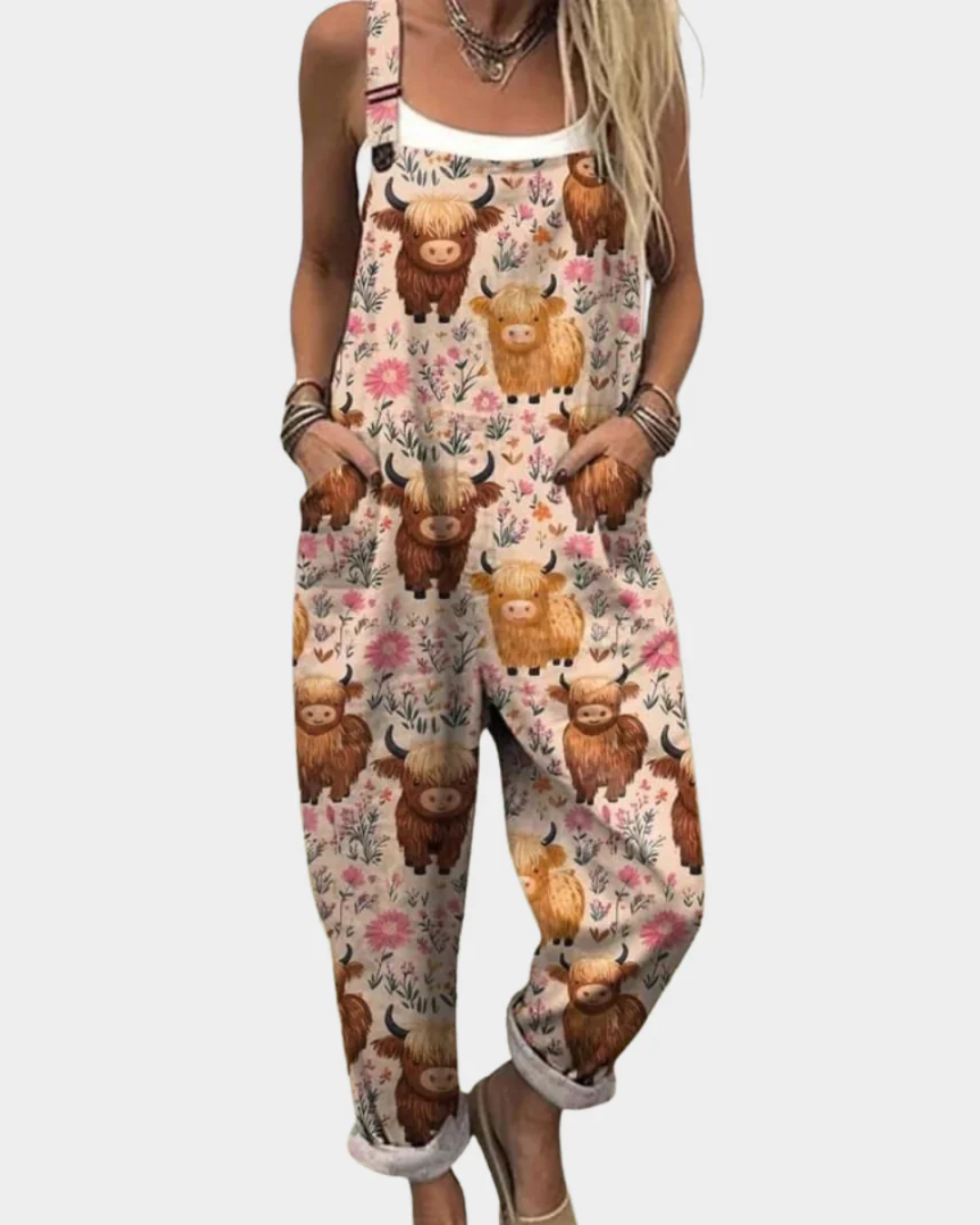 Comfortable Printed Jumpsuit
