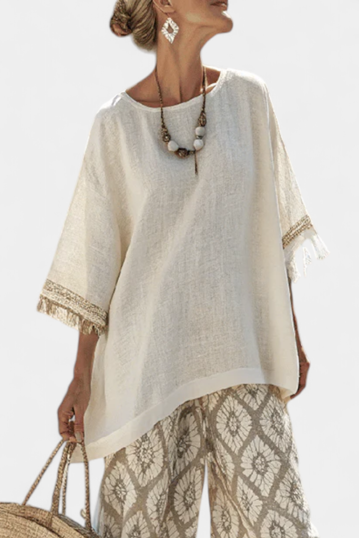 Ilaria — Sophisticated Top & Casual Trousers