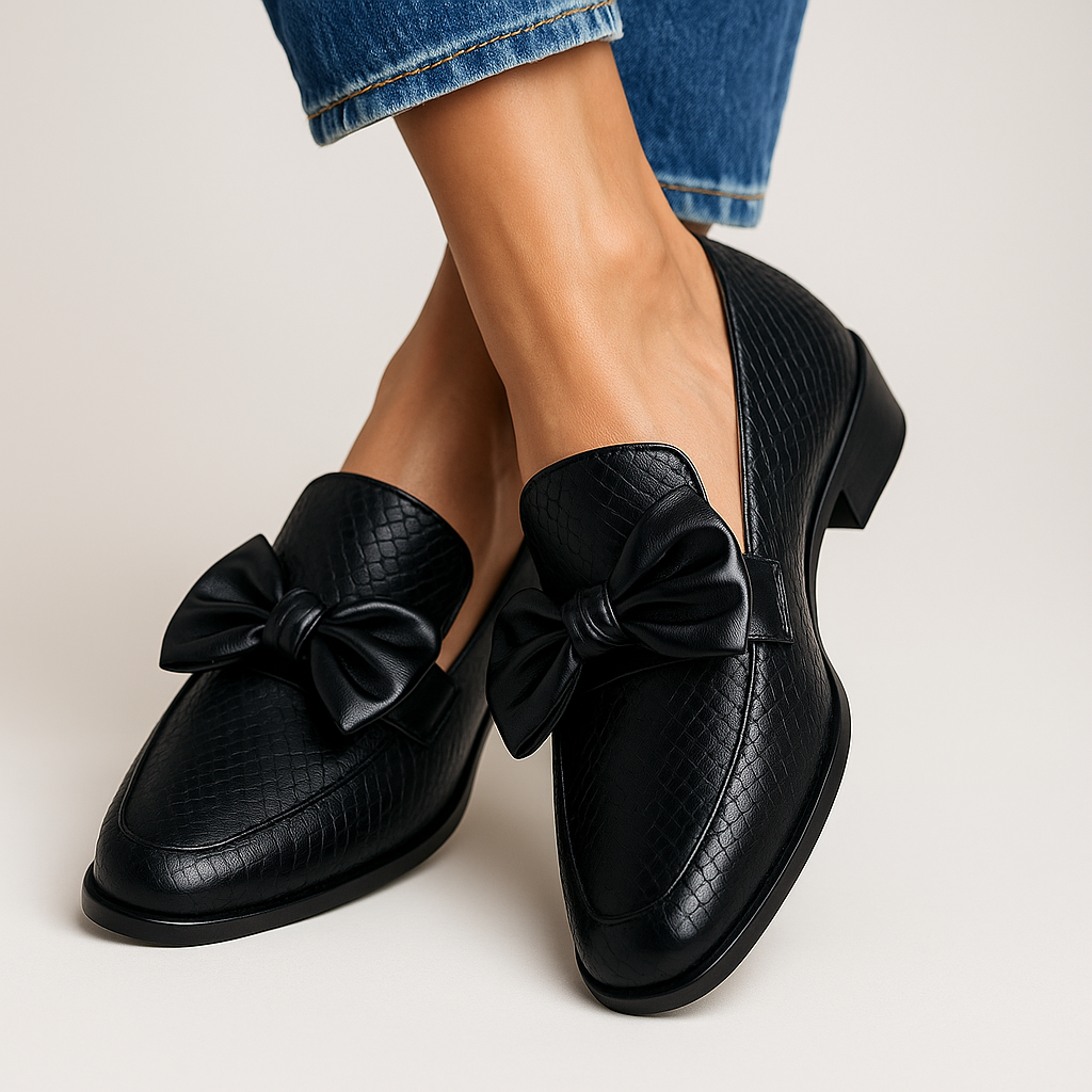 Claudine | Elegant Bow Loafers