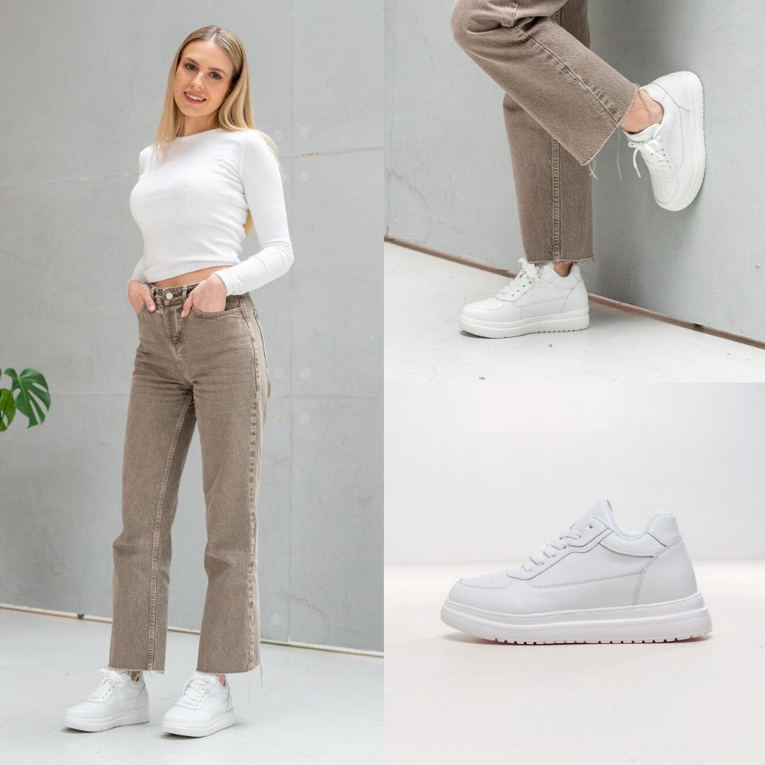 Elevate Classic White Trainers
