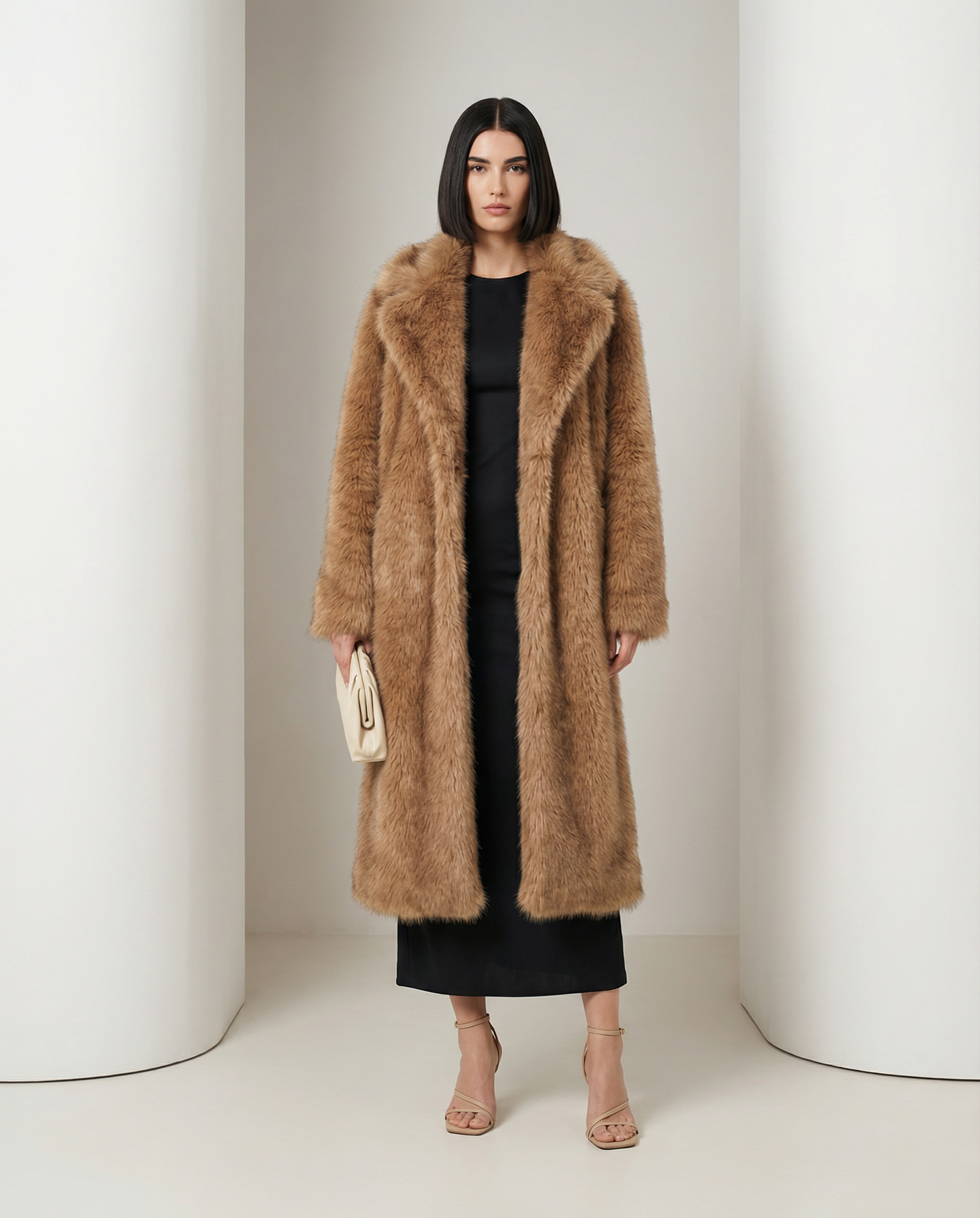 Mirella Longline Faux-Fur