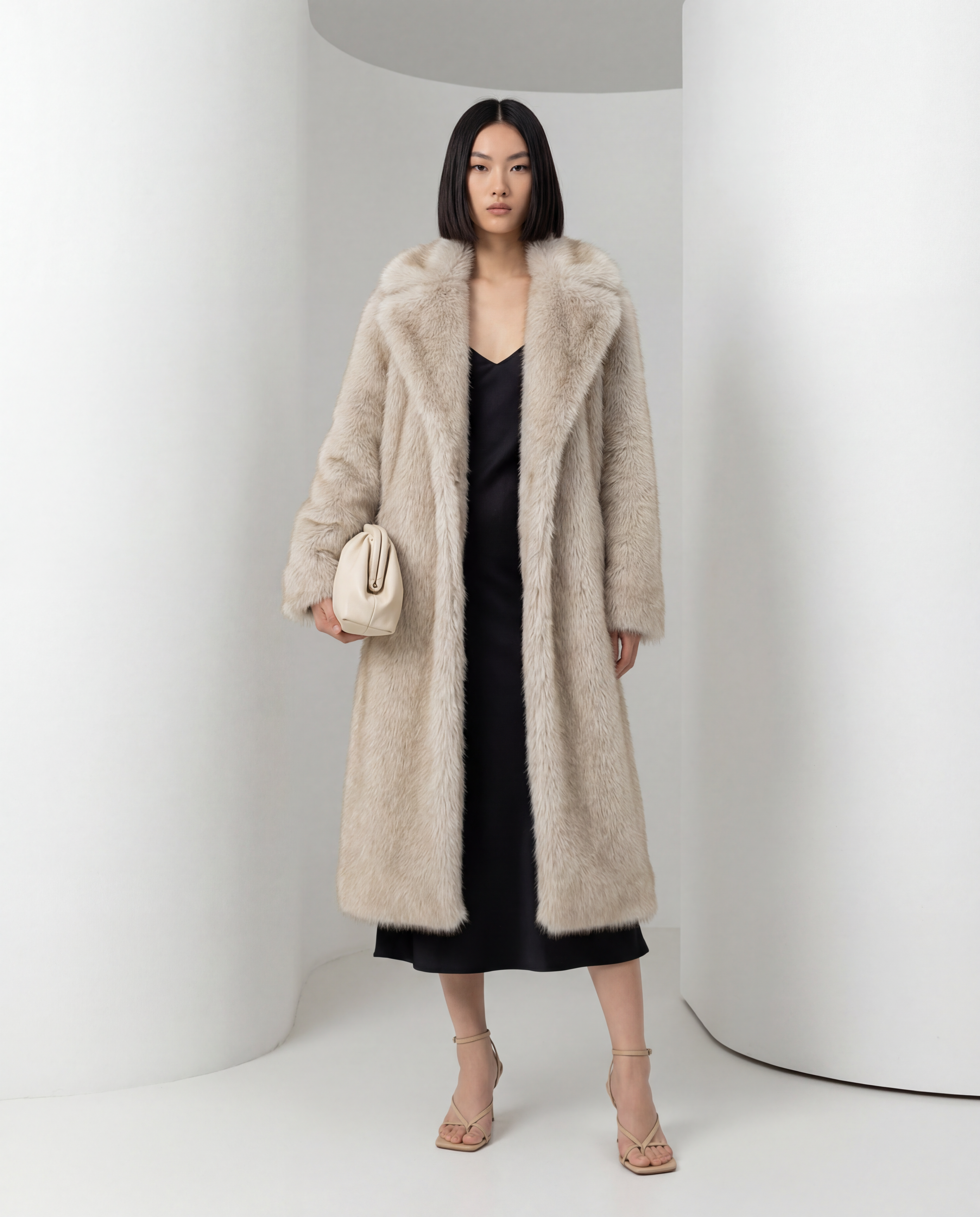 Mirella Longline Faux-Fur