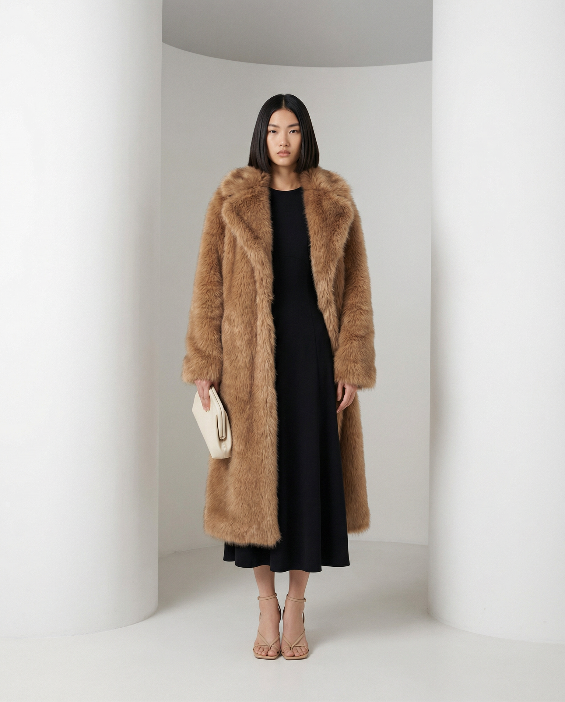 Mirella Longline Faux-Fur