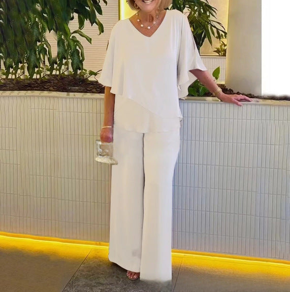 Martha | Two-Piece Set with Wide-Leg Trousers