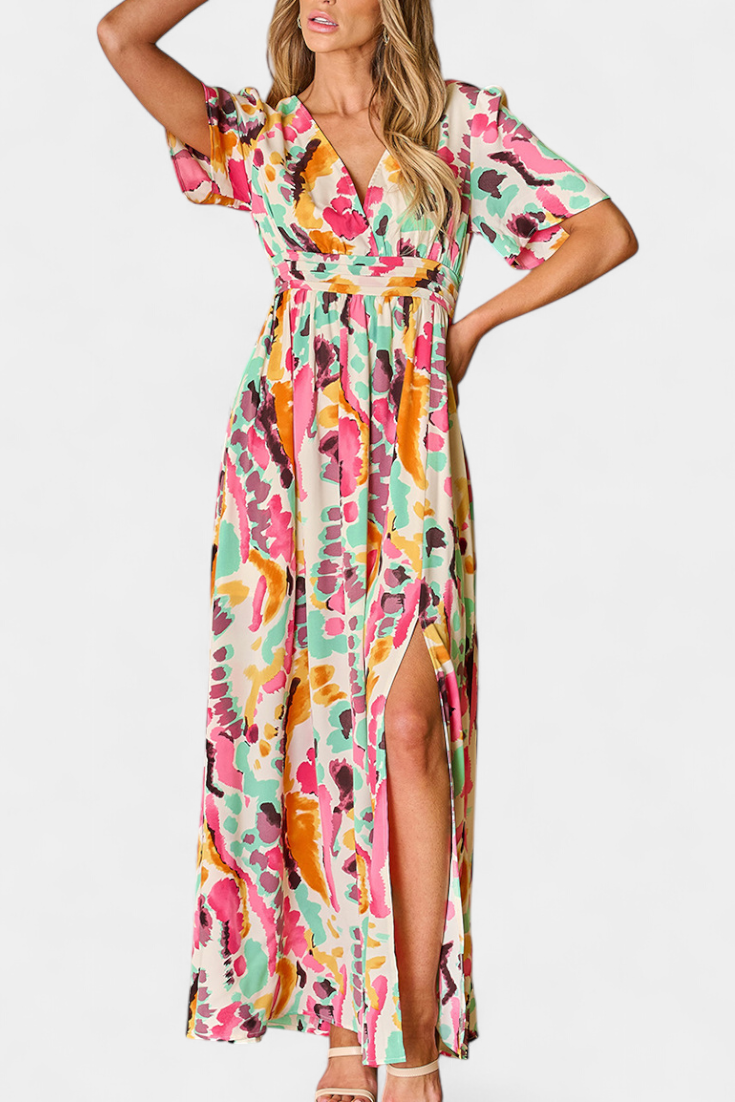 Yuki | V Tie-Dye Dress