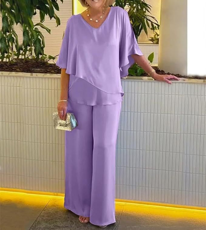 Martha | Two-Piece Set with Wide-Leg Trousers