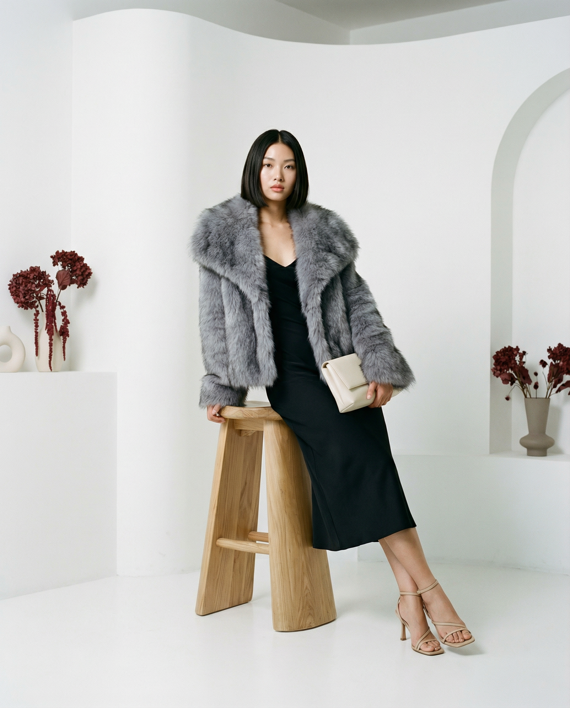 Neriah Plush Faux-Fur Jacket