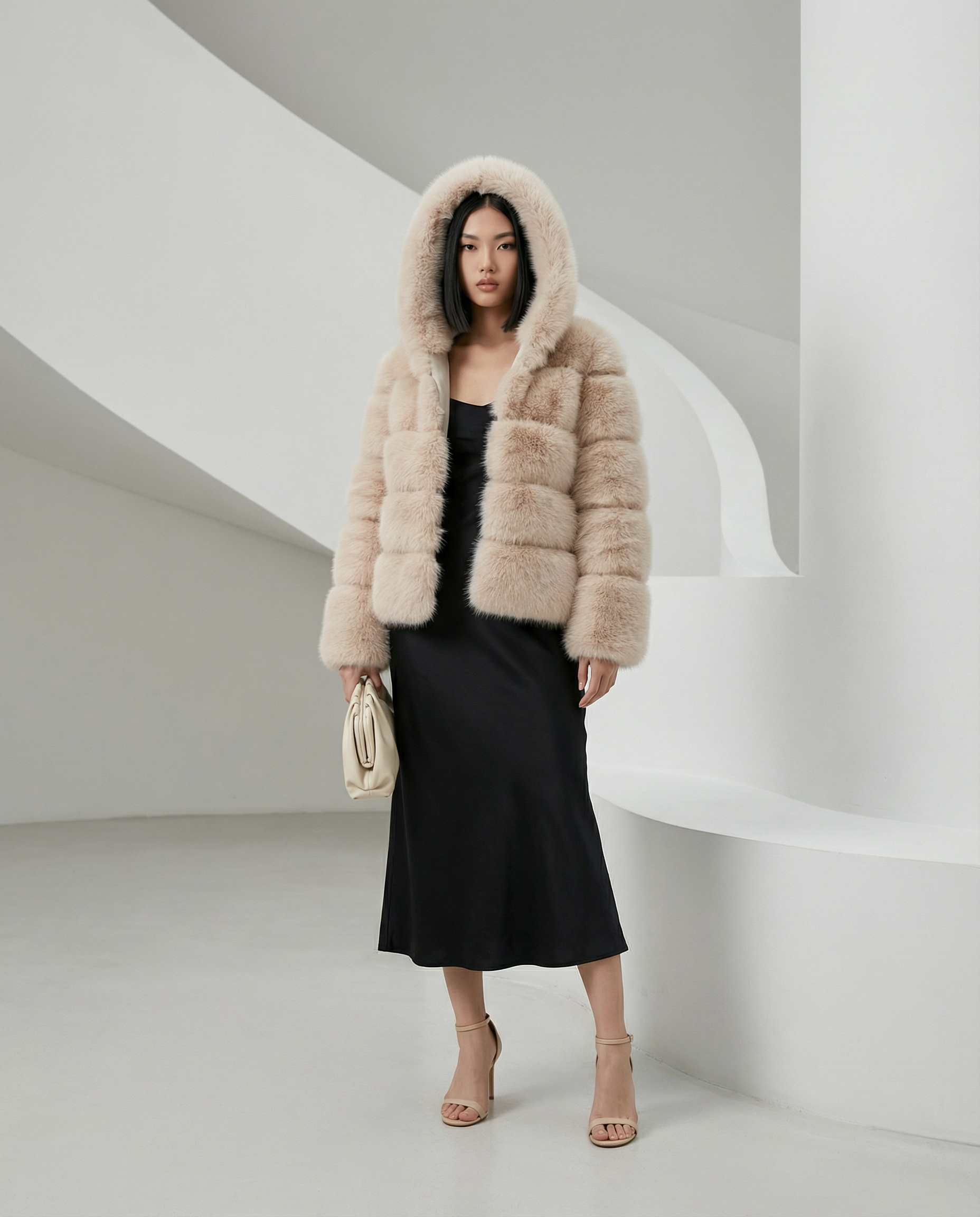 Nova Faux-Fur Bubble Jacket