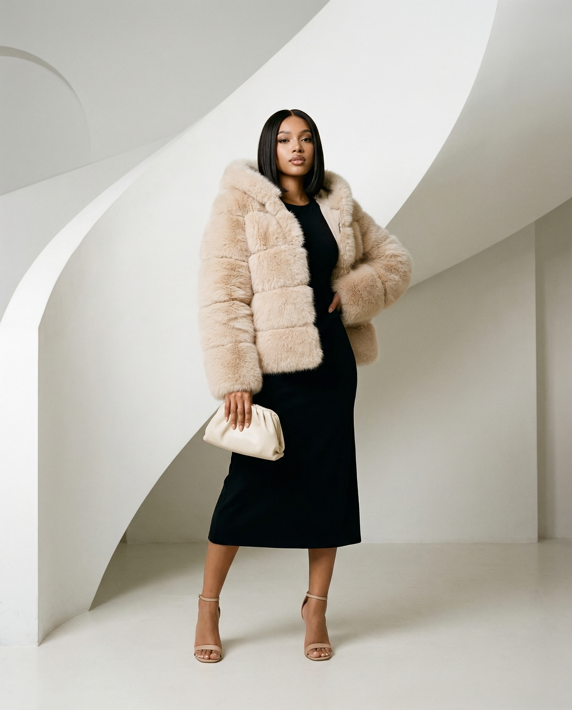 Nova Faux-Fur Bubble Jacket