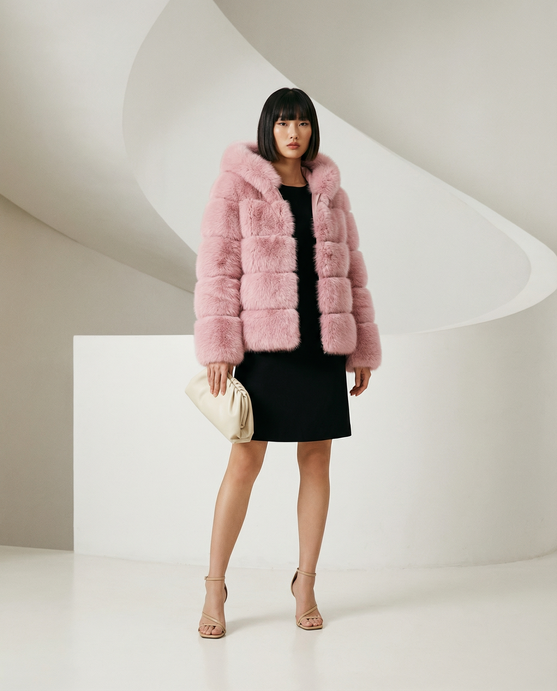 Nova Faux-Fur Bubble Jacket