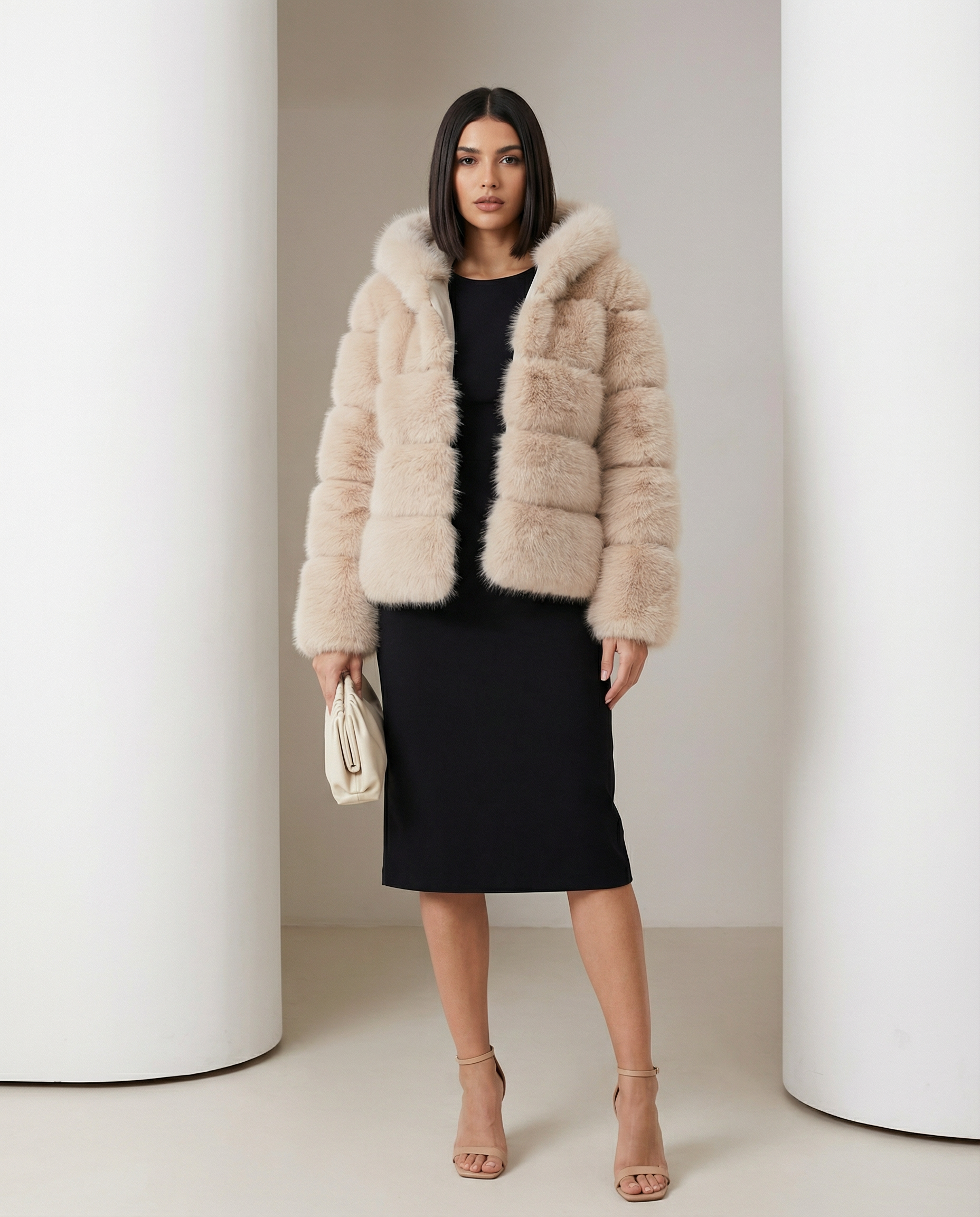 Nova Faux-Fur Bubble Jacket