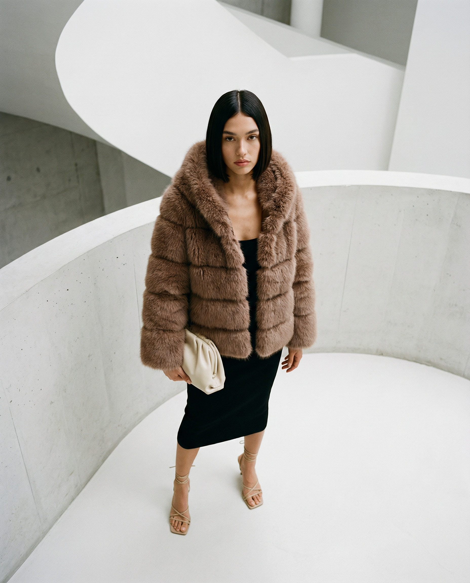 Nova Faux-Fur Bubble Jacket