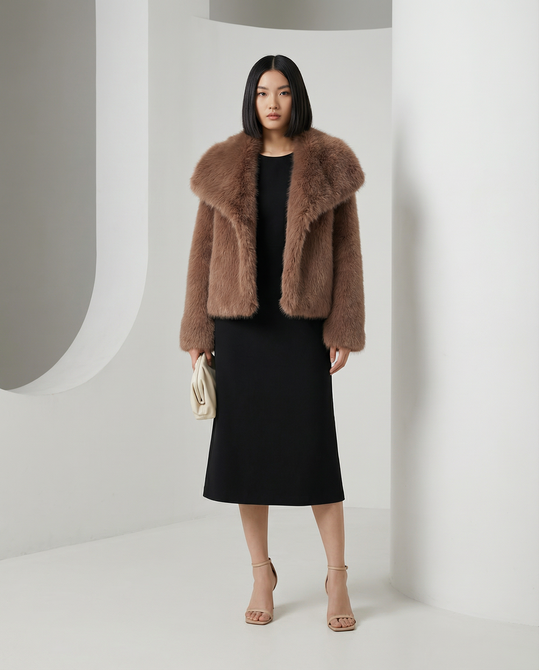 Neriah Plush Faux-Fur Jacket