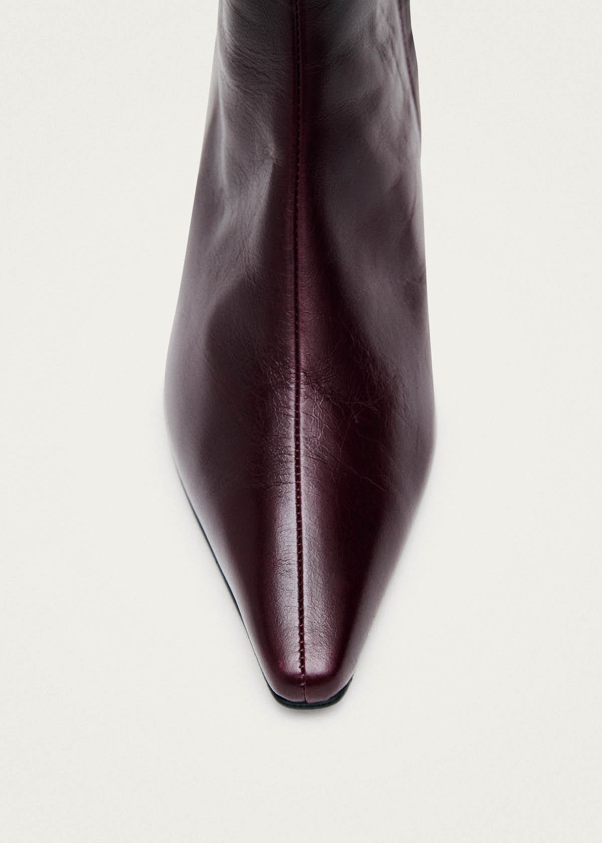 Ambar Rift Burgundy Leather Ankle Boots