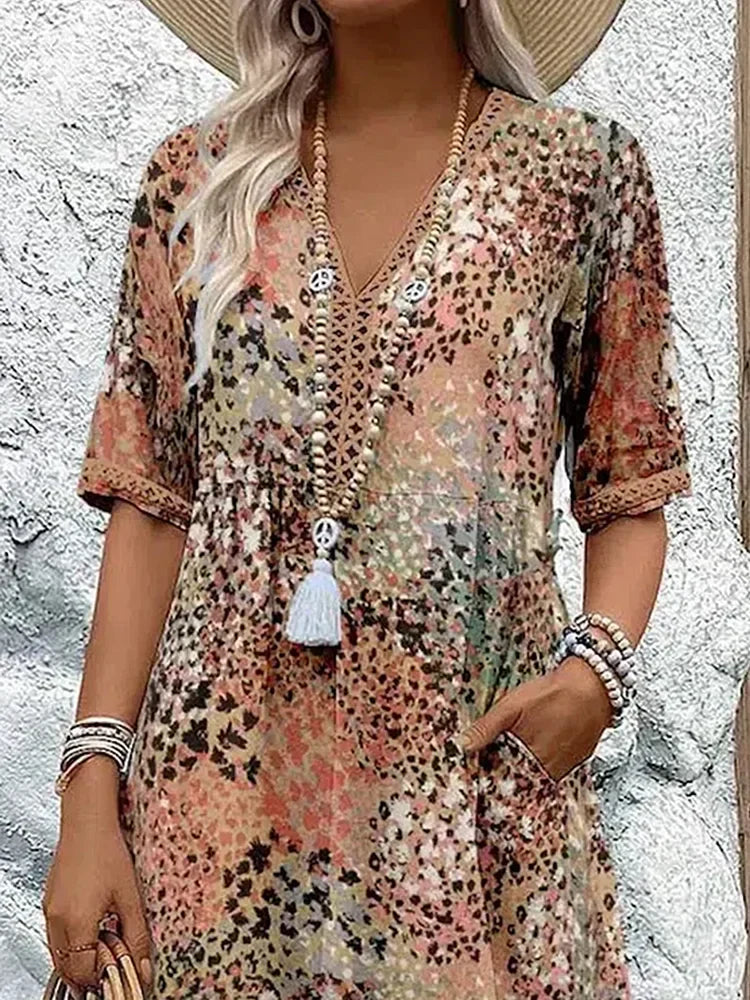 Lina | Lightweight V-Neckline Dress