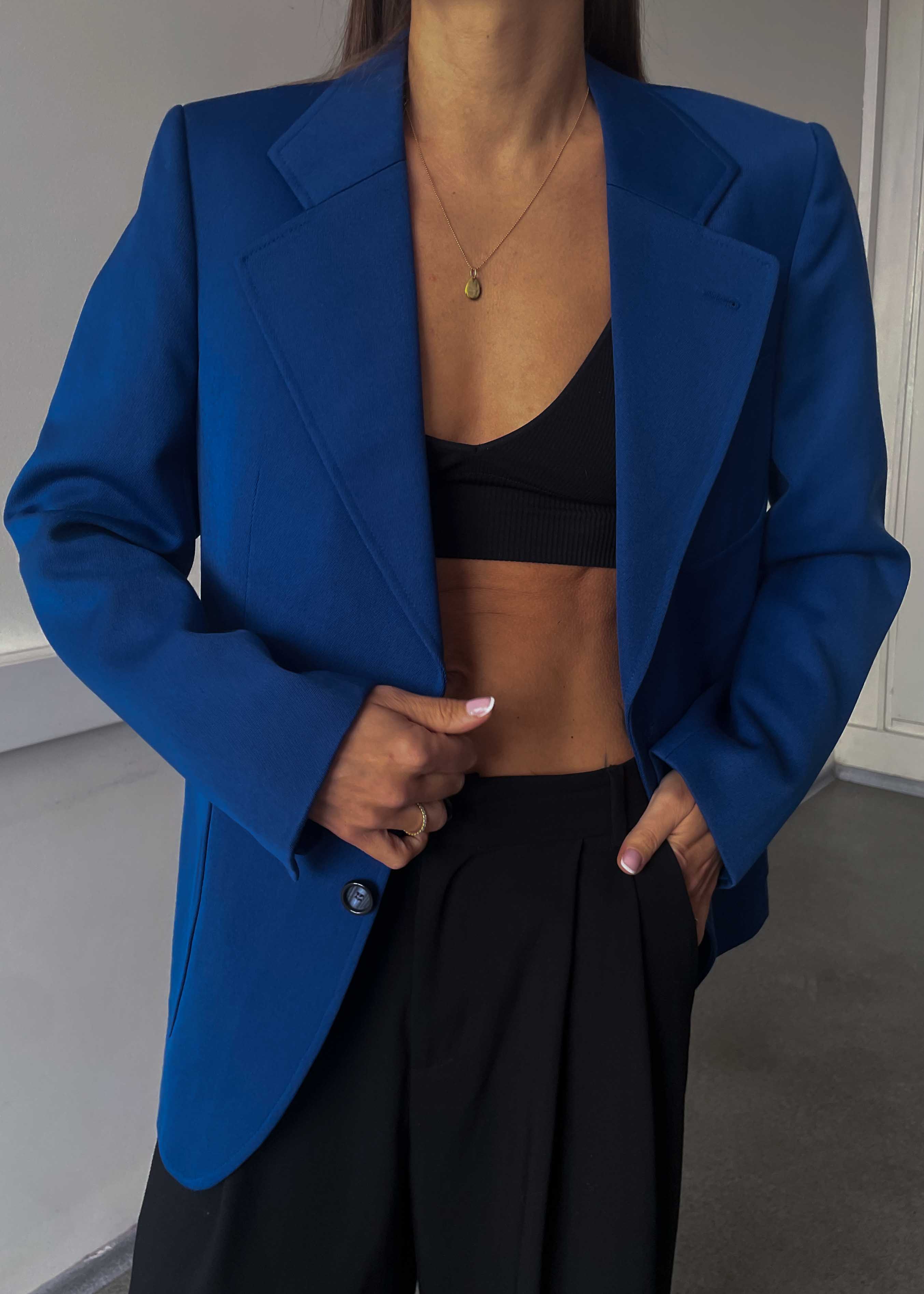 Vintage Indigo Blue Smaller Fit Blazer