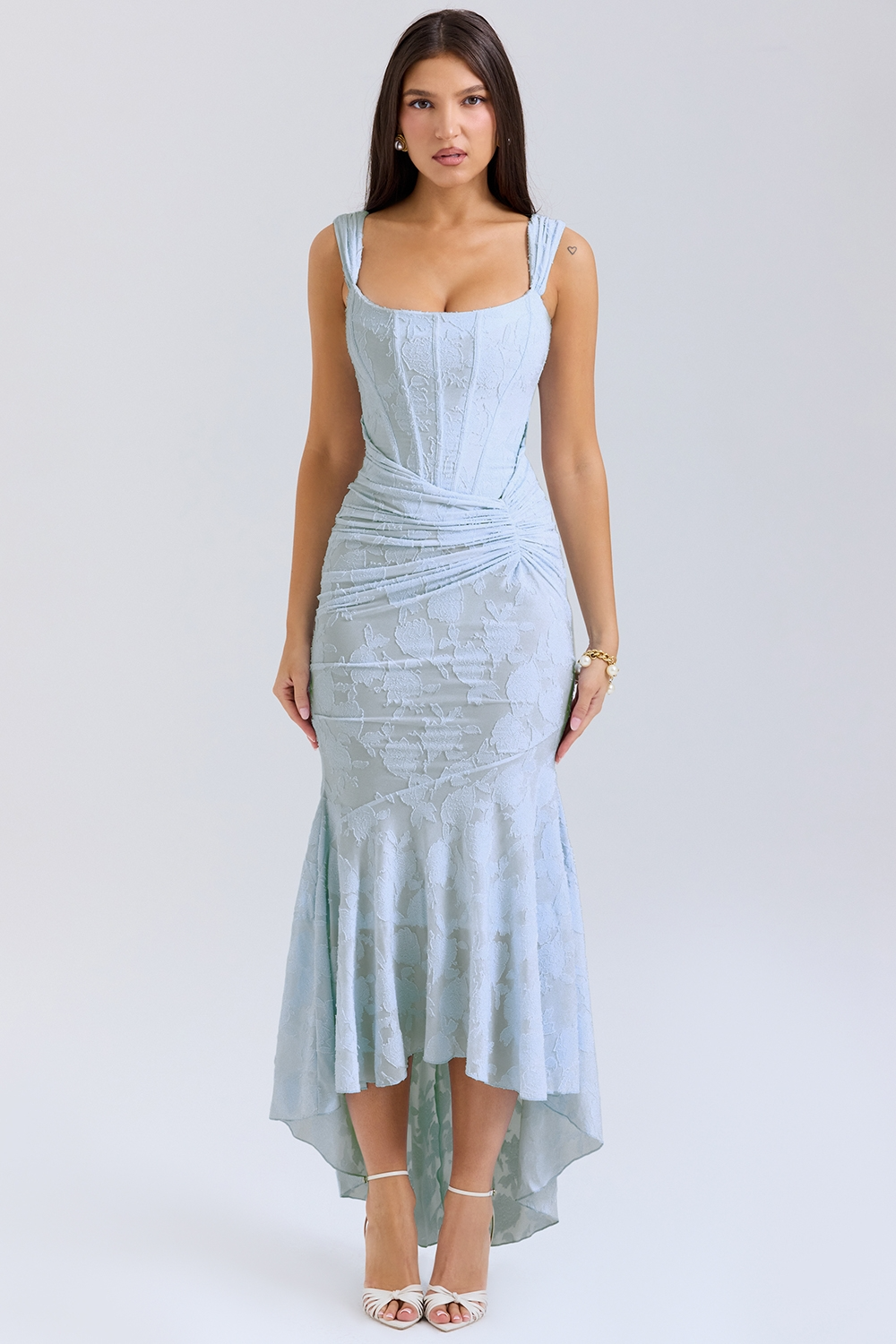 Sky Bloom Maxi Dress